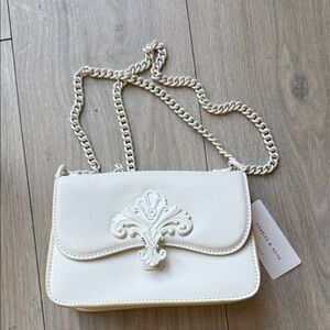 Charles & Keith Elegant Cream Shoulder Bag